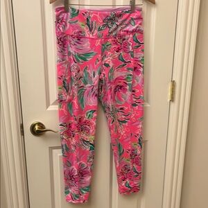 Lilly Pulitzer Pink Floral Leggings